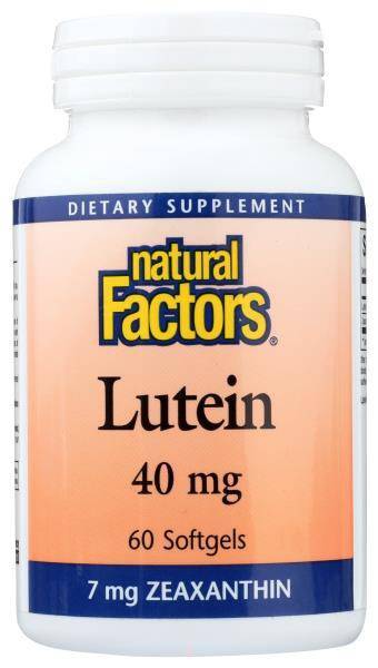 Natural Factors Lutein 40 mg (2.8 oz, 60 ct)