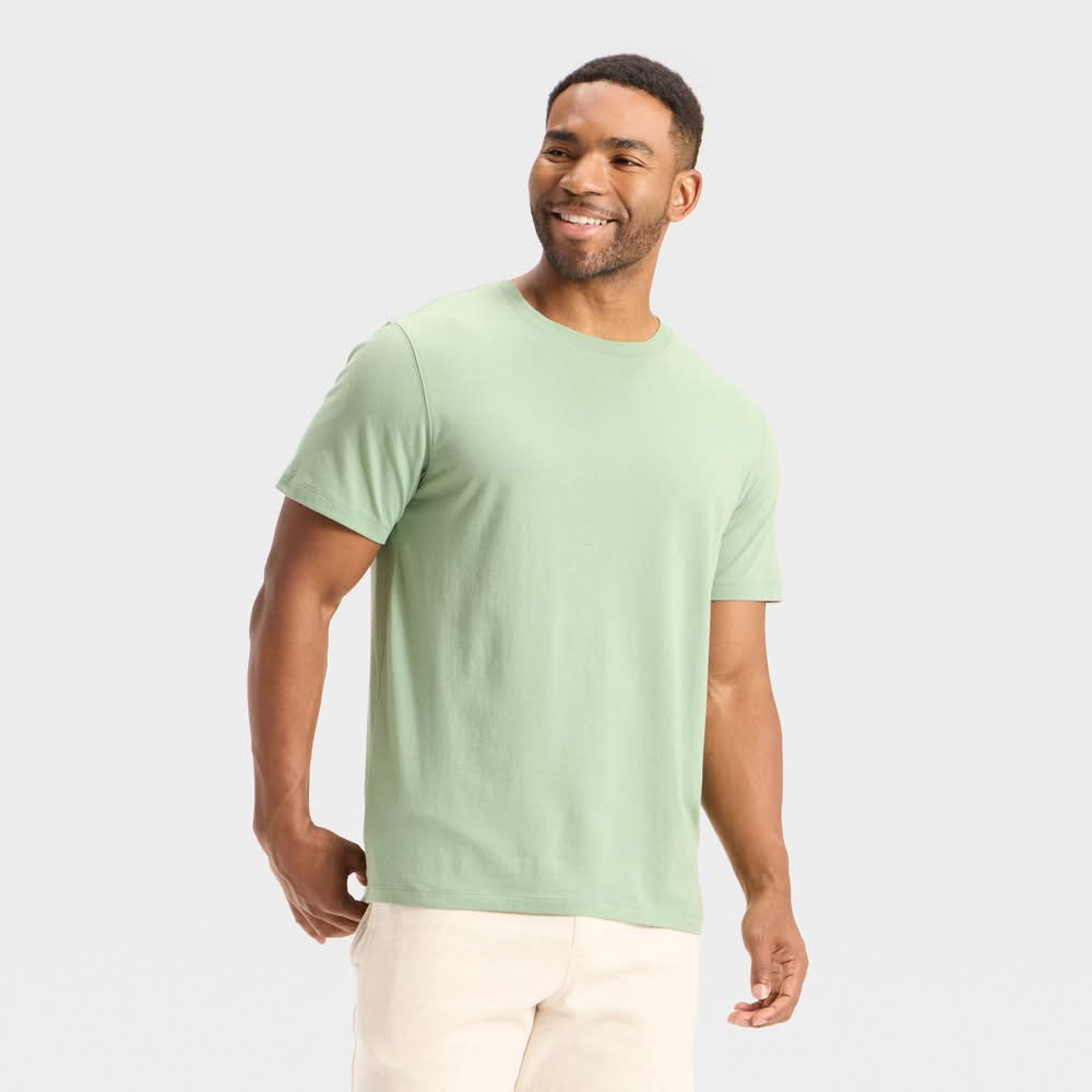 Goodfellow & Co. Every Wear Short Sleeve T-Shirt, Men, XL, Light Green