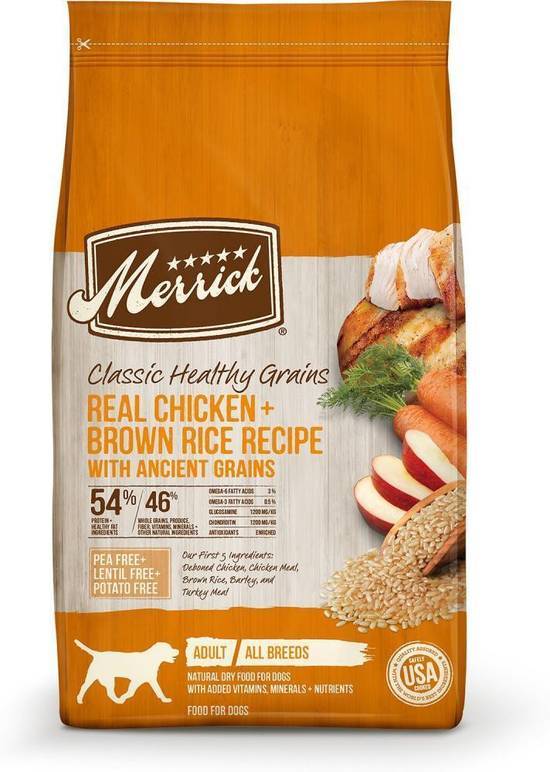 Merrick Classic Chicken & Brown Rice Recipe With Ancient Grains Dry Dog Food (12 lb)