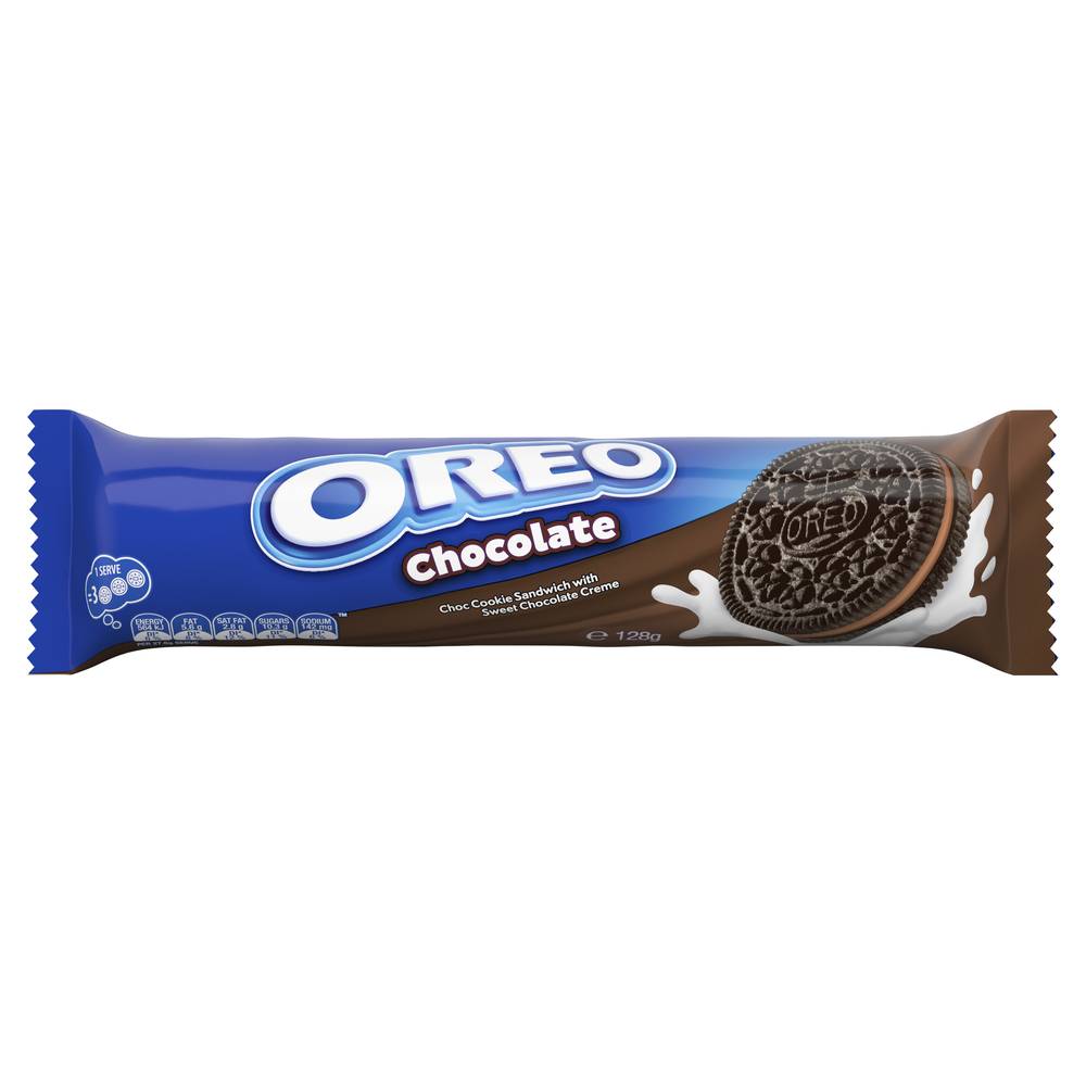 Oreo Cookie Sandwich With Sweet Chocolate Creme Biscuits (128g)