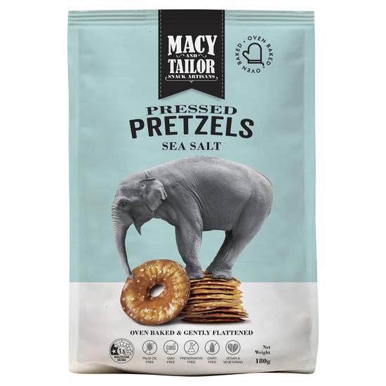 Macy & Tailor Pressed Pretzels Salted 180g