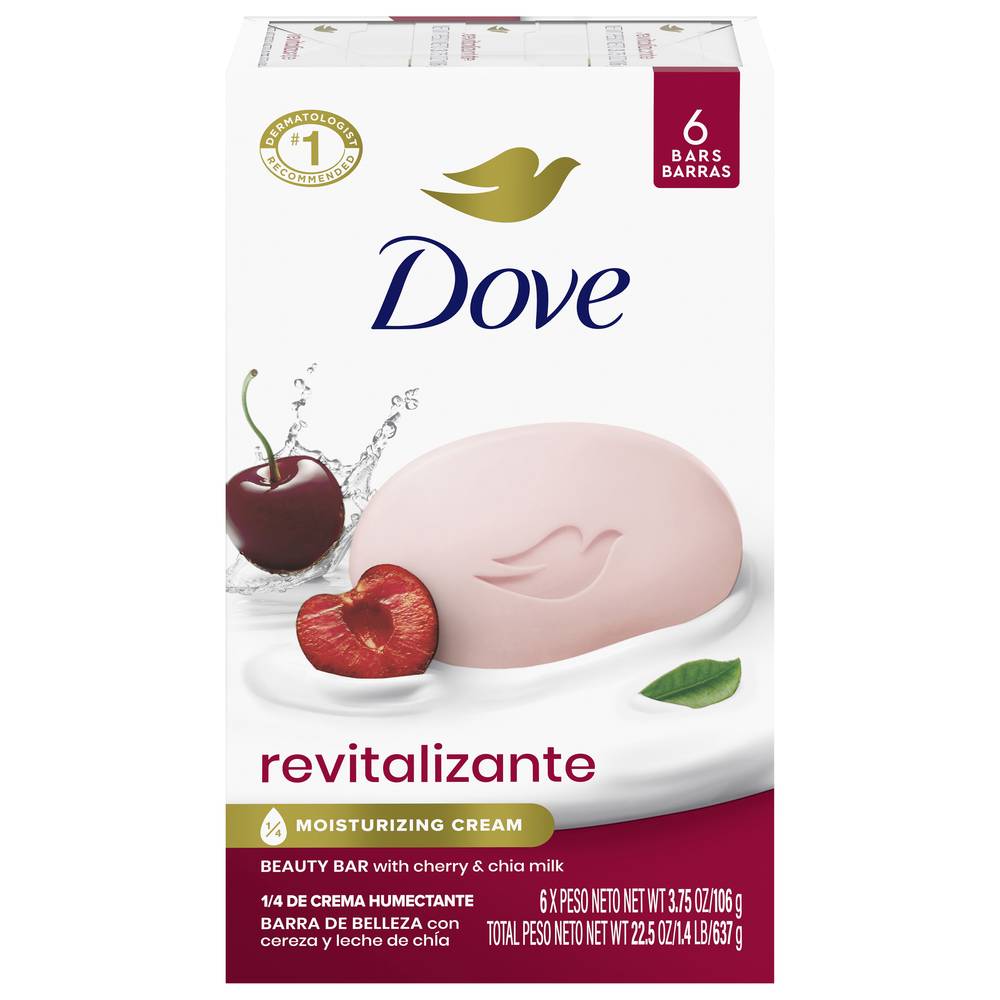 Dove Revitalizante Cherry & Chia Milk Soap, Cherry & Chia Milk (6 ct)