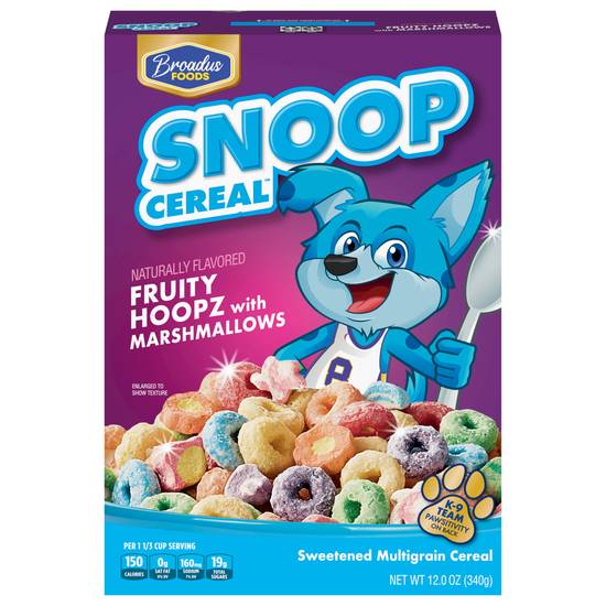 Snoop Cereal Fruity Hoopz With Marshmallows