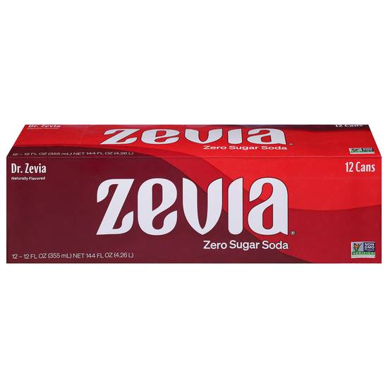 Zevia Zero Calorie Soda Cans (12 ct, 12 fl oz)