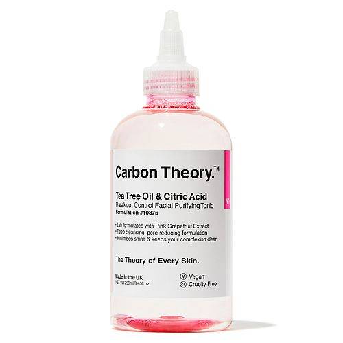 Carbon Theory Tea Tree Oil & Citric Acid Breakout Control Facial Purifying Tonic - 8.45 fl oz