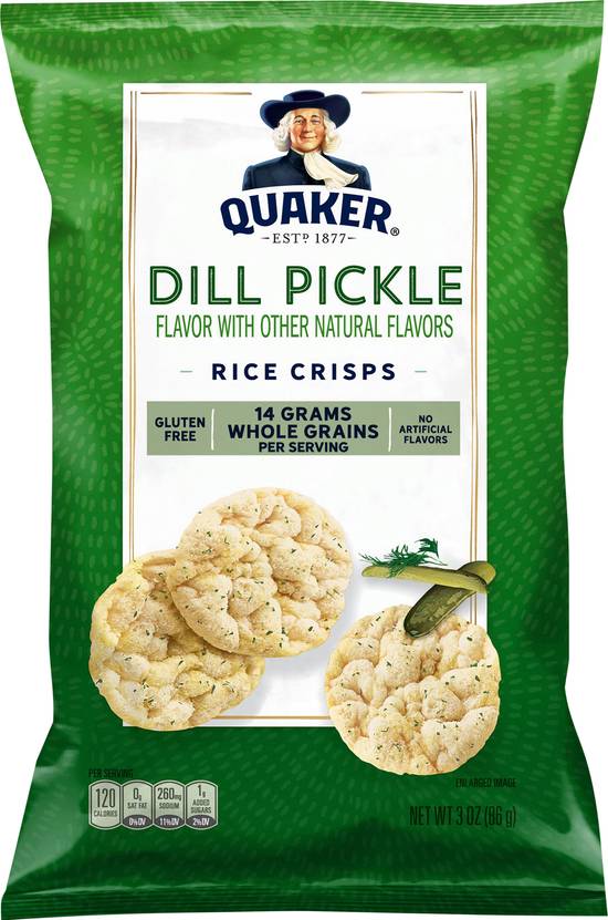 Quaker Rice Crisps (dill pickle)