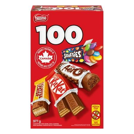 Nestlé assortiment de mini tablettes de chocolat (100 unités)