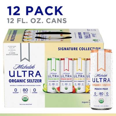 Michelob Ultra Signature Collection Organic Hard Seltzer (12 pack, 12 fl oz)