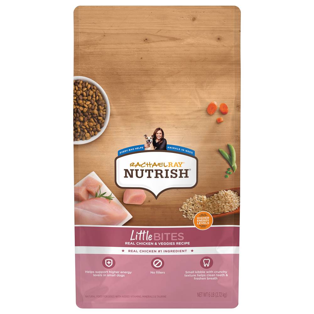 Nutrish Real Chicken & Veggies Recipe Dog Food (6 lbs)