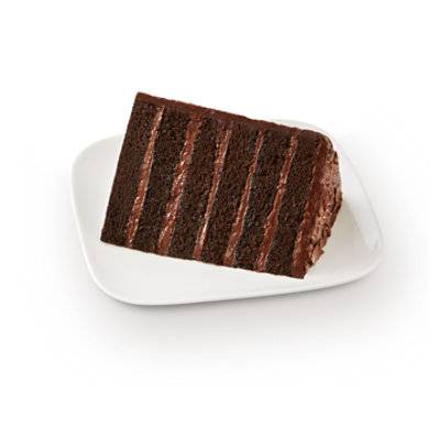 Bakery Cake Slice Chocolate Colossal Cake - Each (1400 Cal)