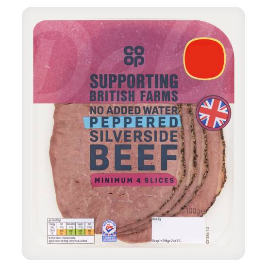 Co-Op British Peppered Silverside Beef (100g)