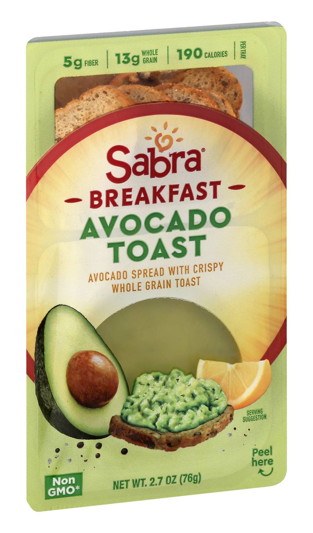 Sabra Breakfast Avocado Toast Spread With Toast (2.7 oz)