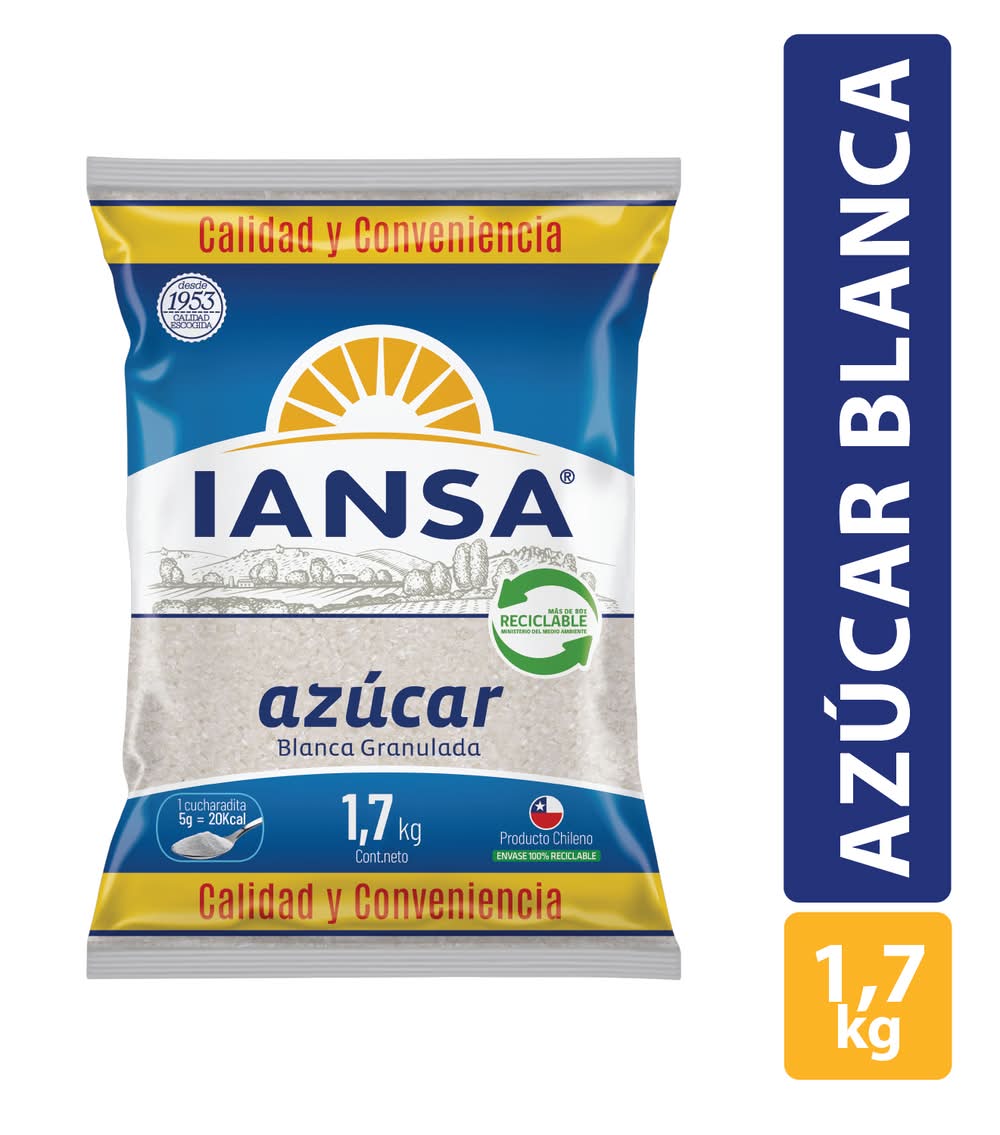 IANSA · Azúcar blanca granulada (1,7 kg)