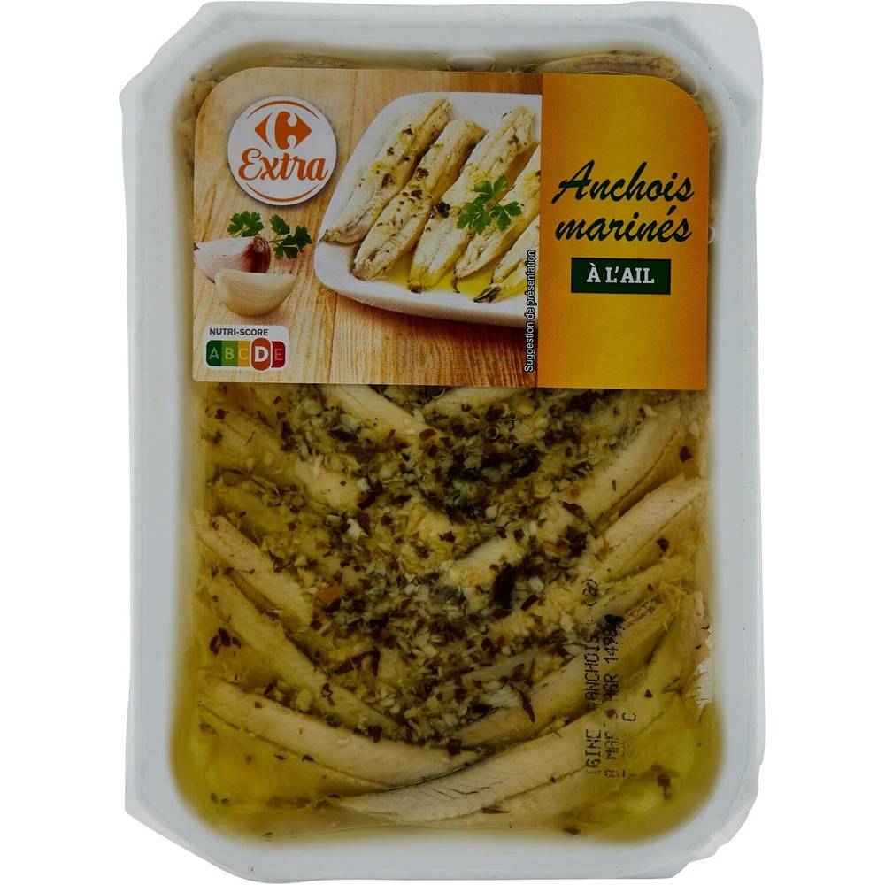 Carrefour Extra - Anchois marinés à l'ail