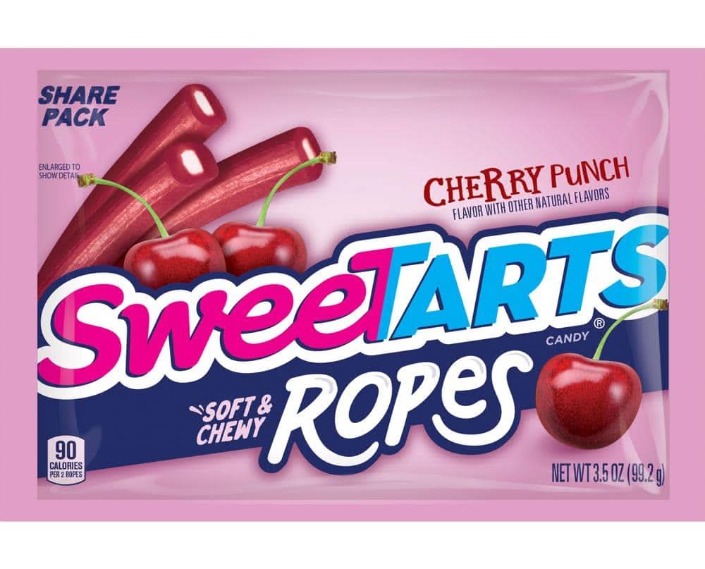 3.5 Oz. Chewy Ropes, Chery Punch Sharepk