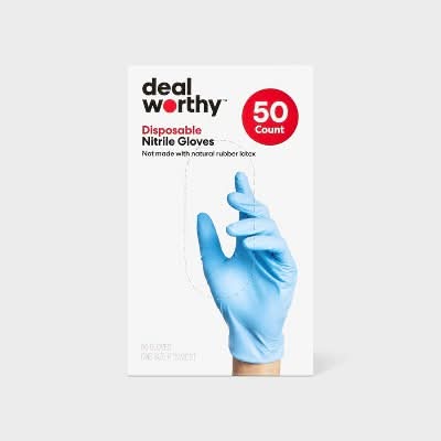 Dealworthy Nitrile Disposable Gloves (50 ct)