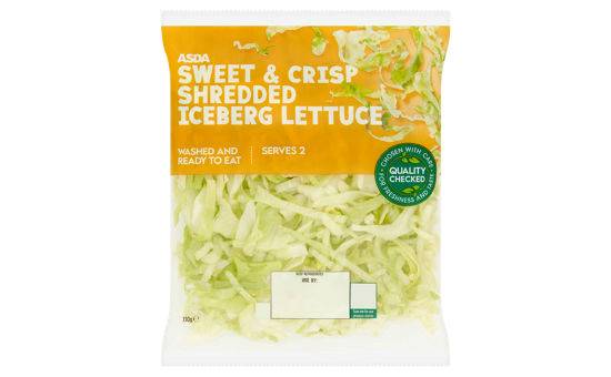 Asda Sweet & Crisp Shredded Iceberg Lettuce 130g