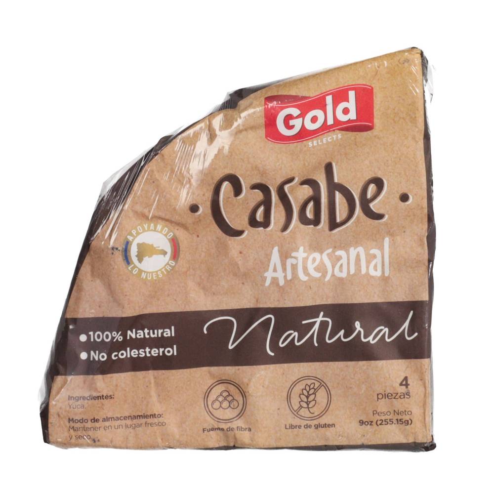 Casabe Artesanal Gold Selects Natural 4 piezas