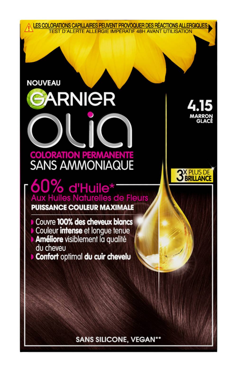 Garnier - Olia coloration 4.15 marron glace (234g)