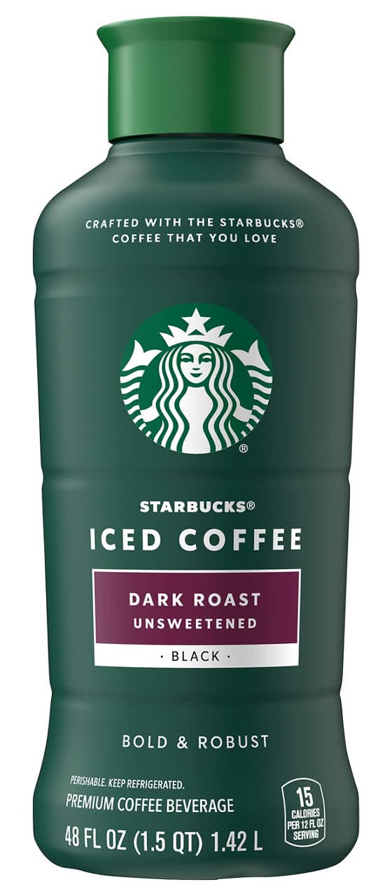 Starbucks Unsweetened Dark Roast Black Iced Coffee