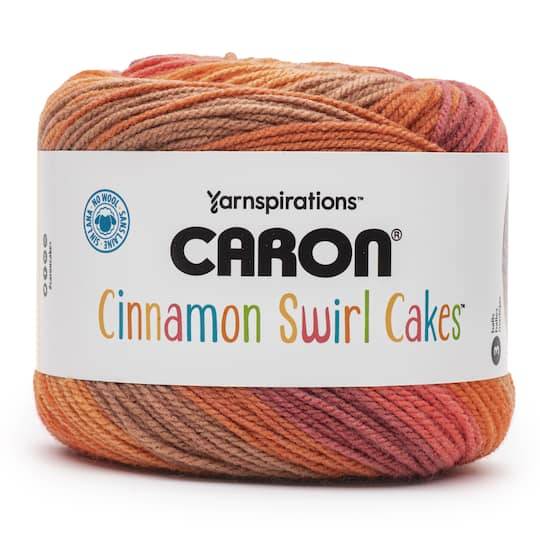 Caron Cinnamon Swirl Cakes Yarn, Heat Wave (8 oz)