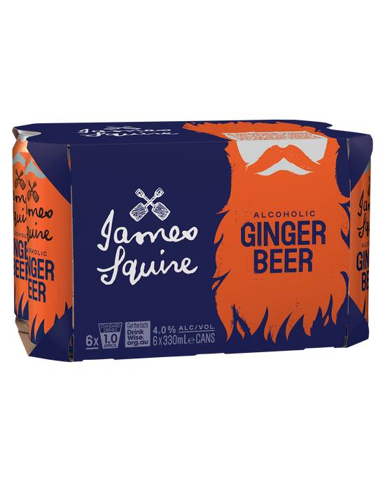 James Squire Ginger Beer Can 6x330ml
