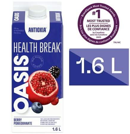 Oasis Health Break Antioxidant Juice, Berry-Pomegranate (1.6 L)
