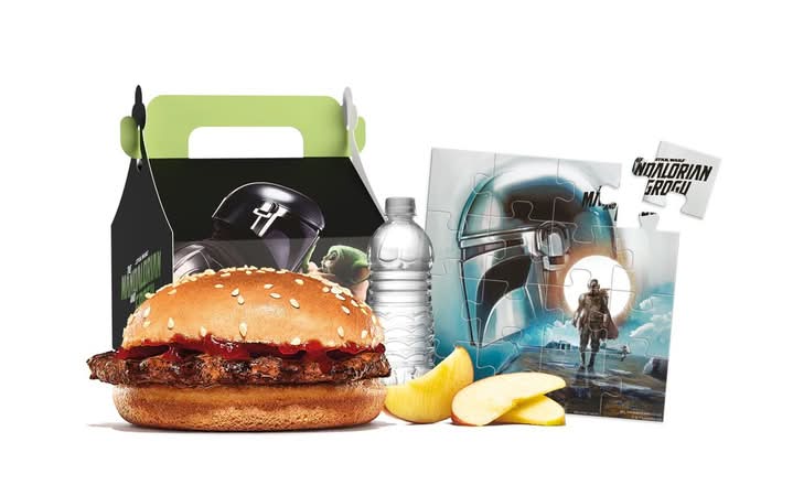 Galactic Mandalorian Kids Hamburger Meal
