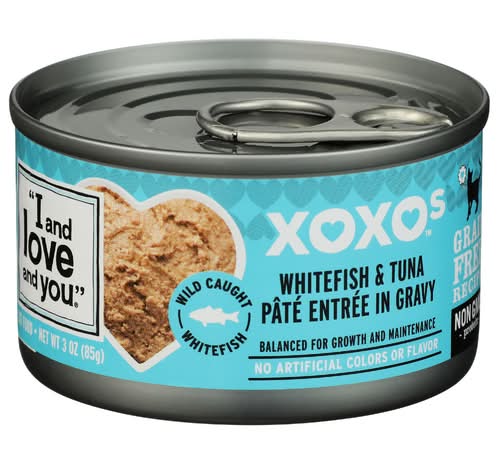 I And Love And You Whitefish & Tuna In Gravy XOXOs Pate Cat Food