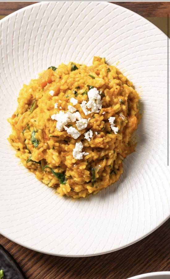 Pumpkin and Spinach Risotto (GF)