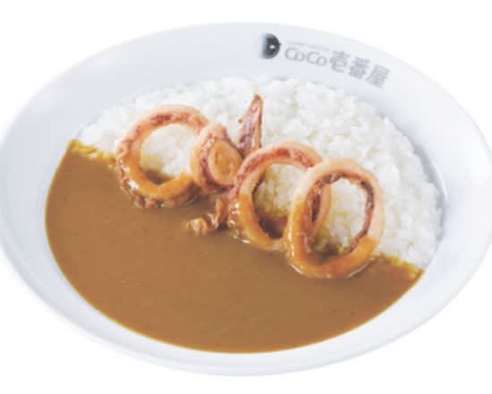 ハーフポークカレー＋ハーフイカ Half order Pork curry with squid (half)