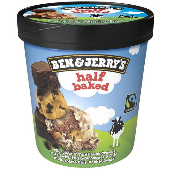 Ben & Jerry's Half Baked Chocolate & Vanilla Ice Cream (473 ml)