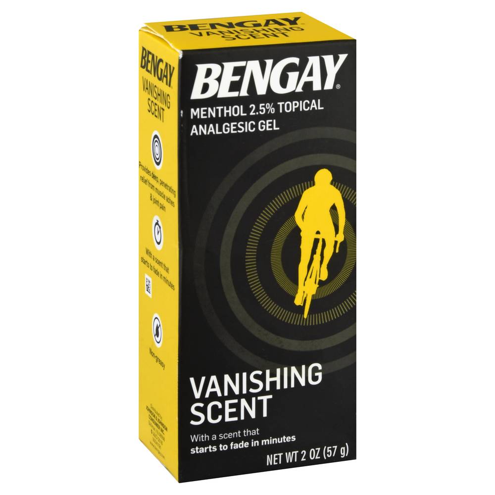 BENGAY Vanishing Scent Non-Greasy Pain Relief Gel (2 oz)