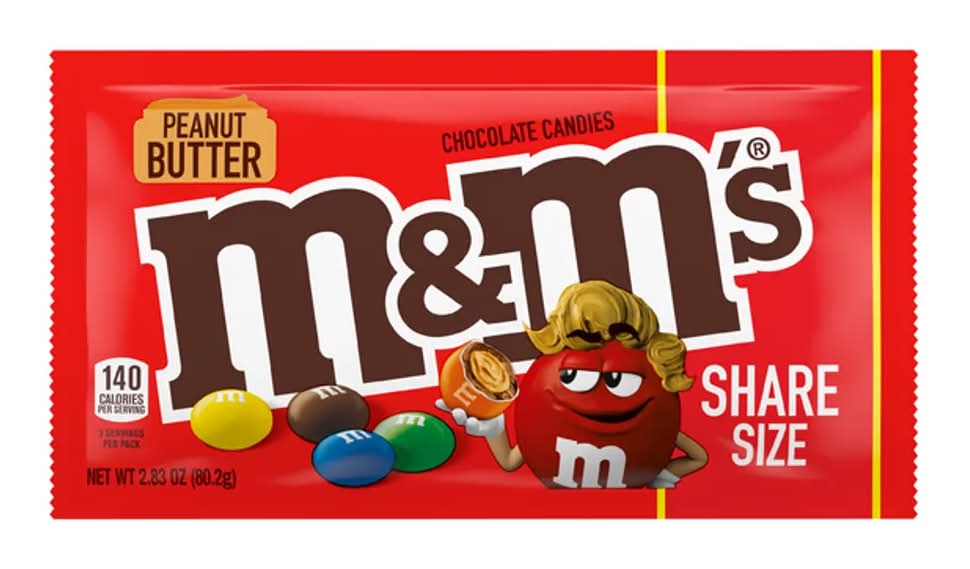 M&M's Peanut Butter Chocolate Share Size Candies