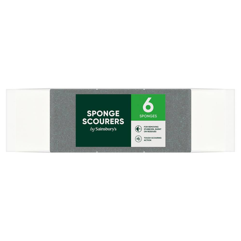 Sainsbury's Sponge Scourer x6