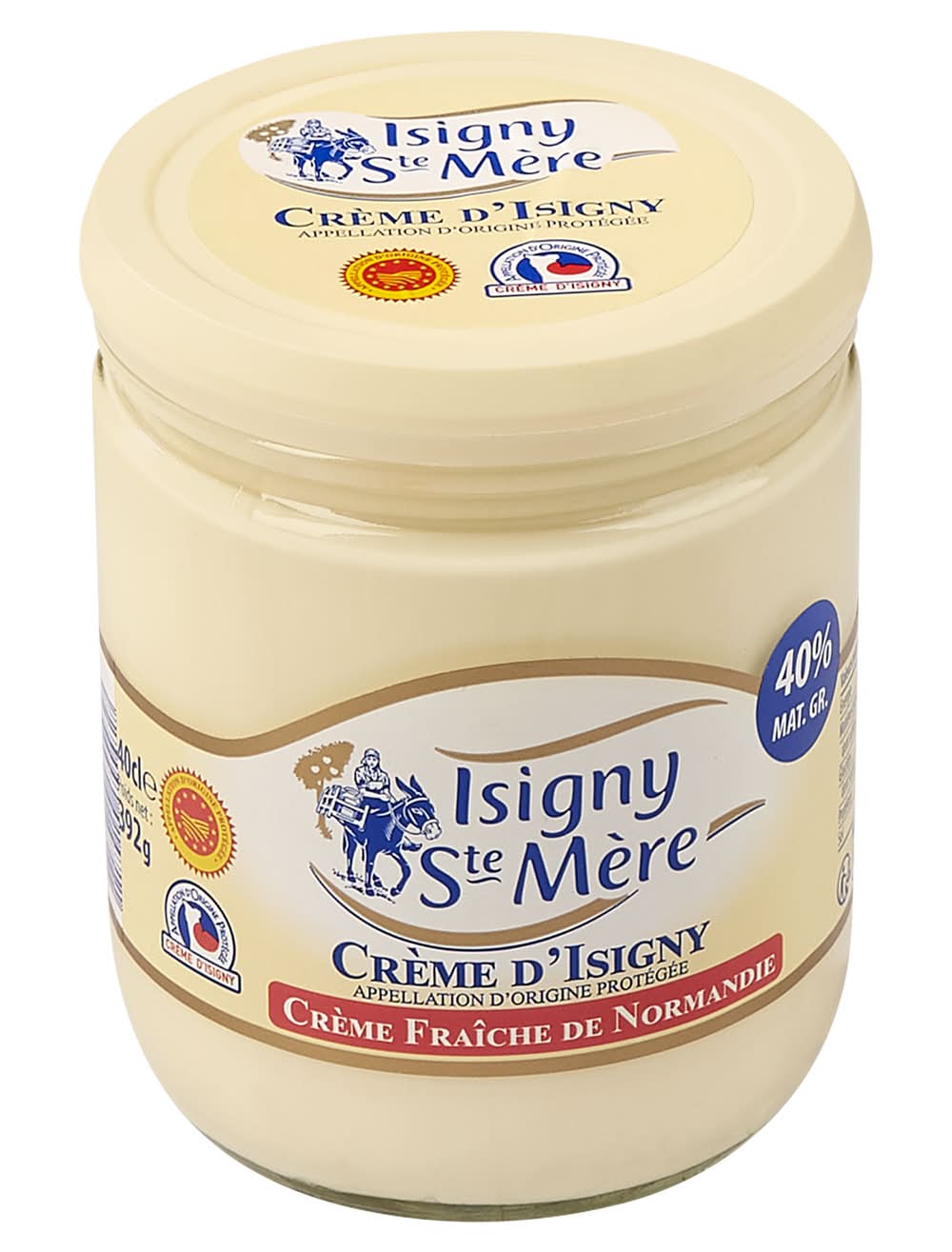 Isigny Sainte-Mère - Crème fraîche d'isigny aop 40% mat.gr. (400ml)