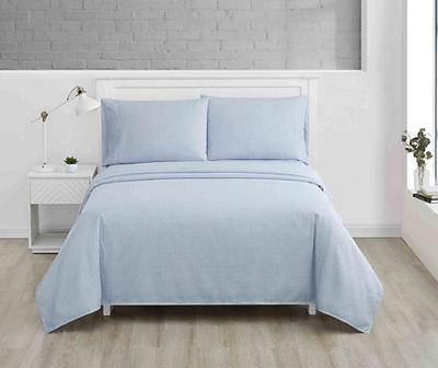 Blue Microfiber Twin XL 3-Pc. Sheet Set