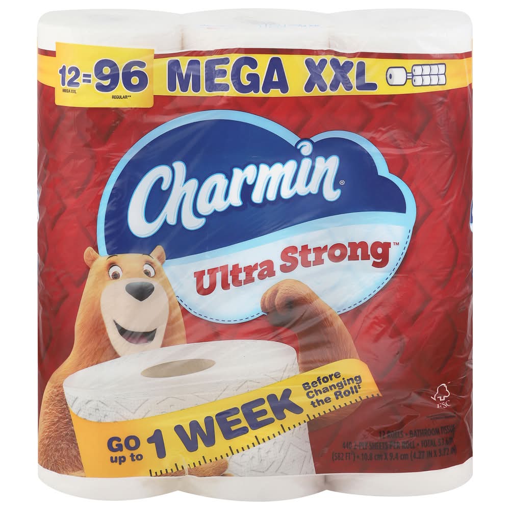 Charmin Ultra Strong Mega Xxl Toilet Paper Rolls (12 ct)