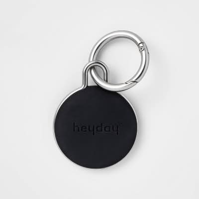 Heyday Apple Airtag Silicone Keychain, Black