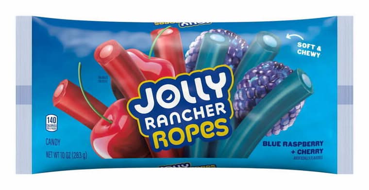 Jolly Rancher Blue Raspberry Cherry Ropes 6oz