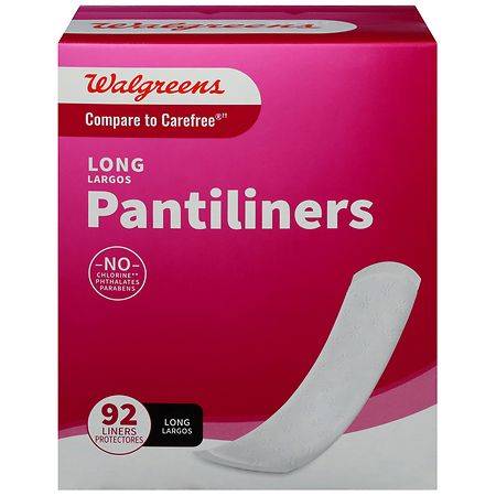 Walgreens Long Unscented Pantiliners