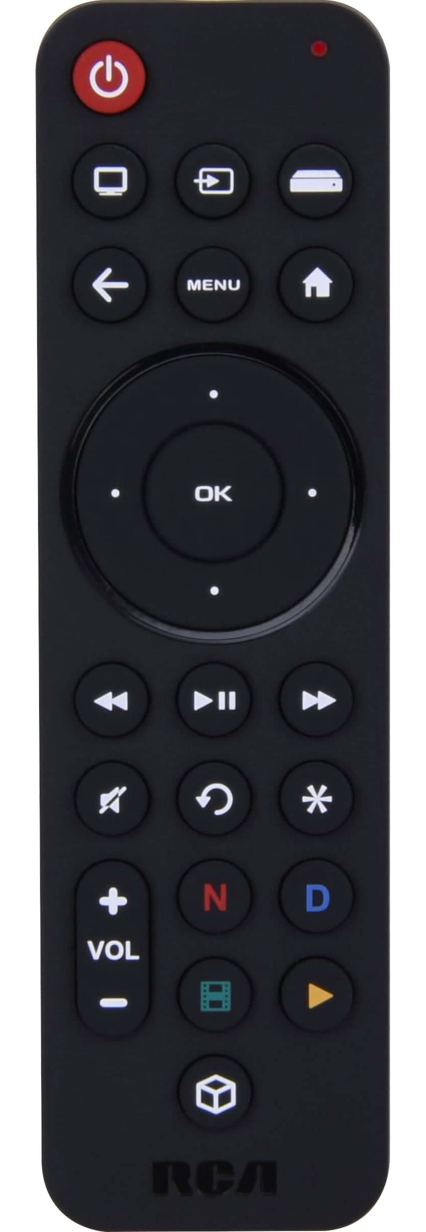 RCA - Rechargeable 3-Device Universal Remote - Black