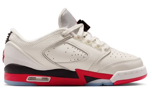 Jordan Boys Sixty Plus Low - Basketball Shoes White/Red/Silver Size 06.0