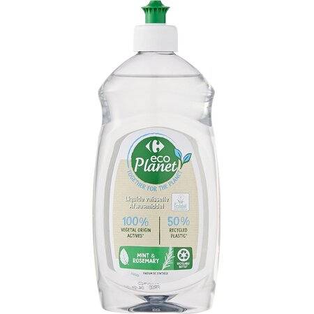Liquide vaisselle menthe & romarin Carrefour Eco Planet - le flacon de 500mL