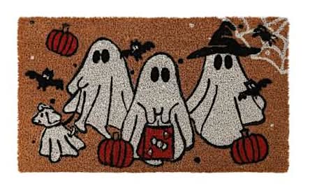 Halloween Coir Mat Ghosts