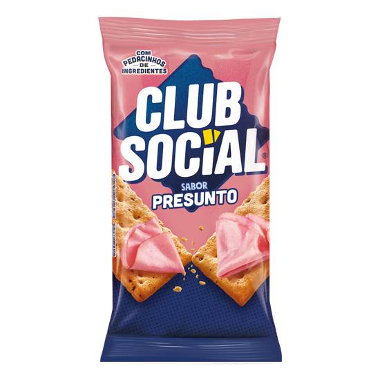 Club social biscoito salgado regular presunto (141 g)