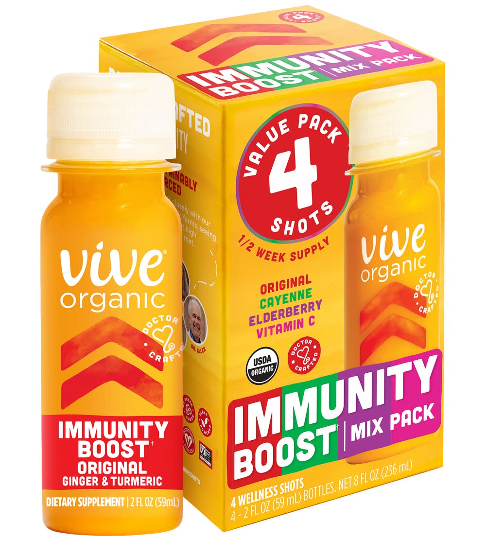 Vive Organic Immunity Boost Mix pack (4 x 2 fl oz)
