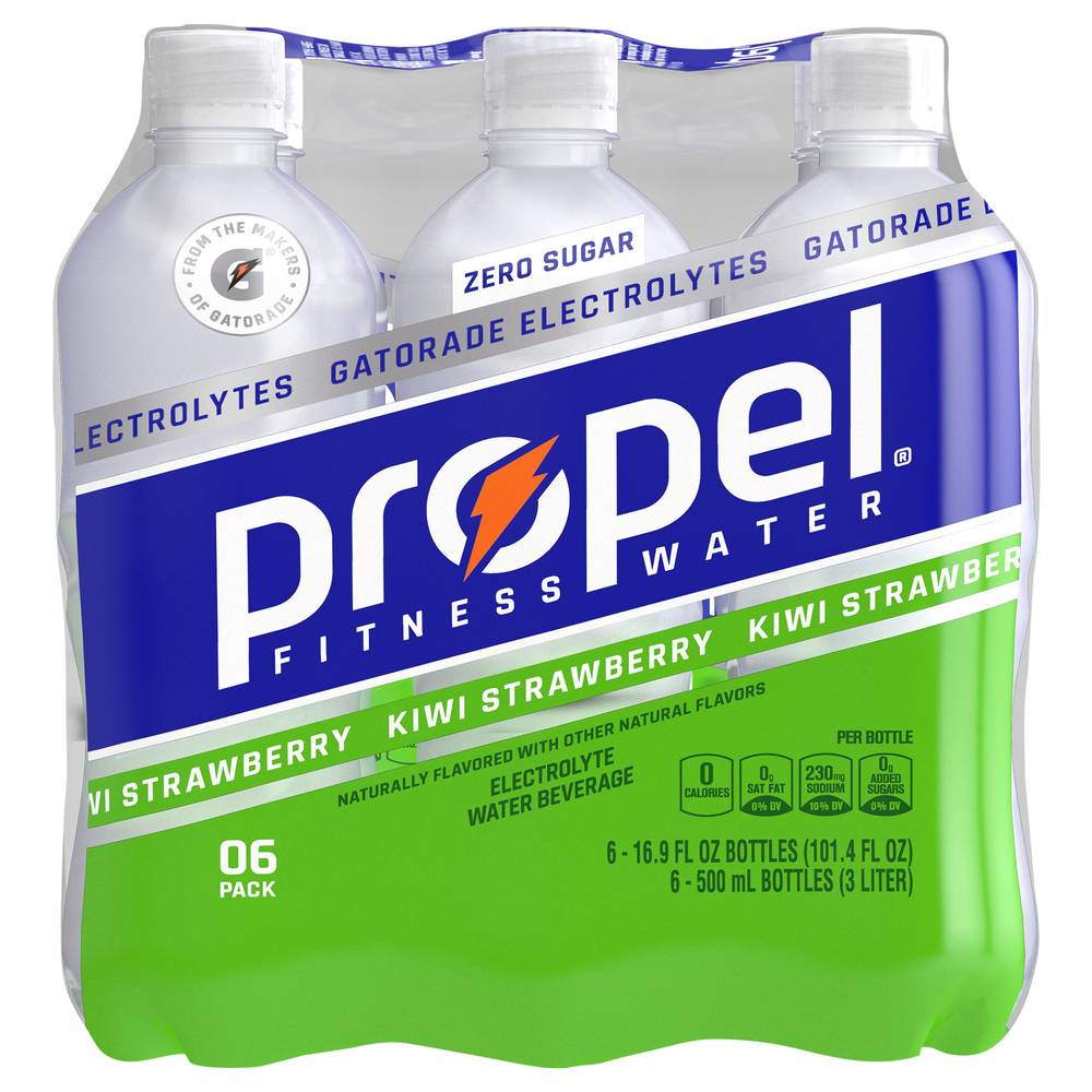 Propel Electrolyte Water, Kiwi Strawberry (6 x 16.9 fl oz)