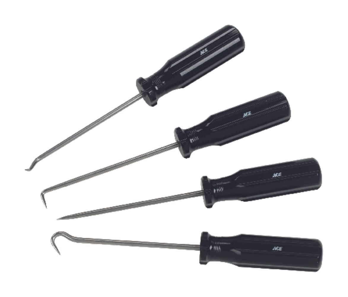 ACE 3.14 In. Stainless Steel Hook And Pick Set 4 Pc
