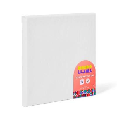 7"x7" Stretched Canvas White - Mondo Llama™